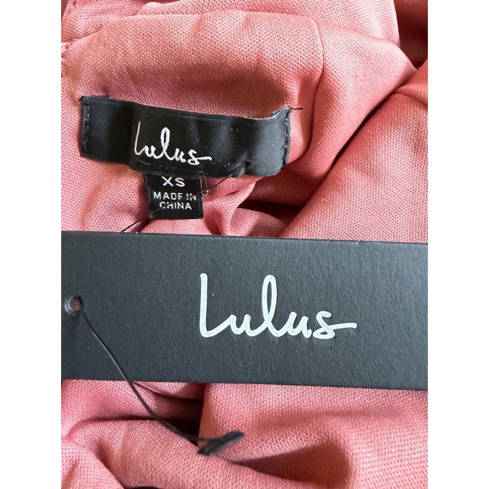 Lulus Splendidly Stunning Dusty Rose Velvet Lace Up Wide Leg Jumpsuit XS - Picture 8 of 10